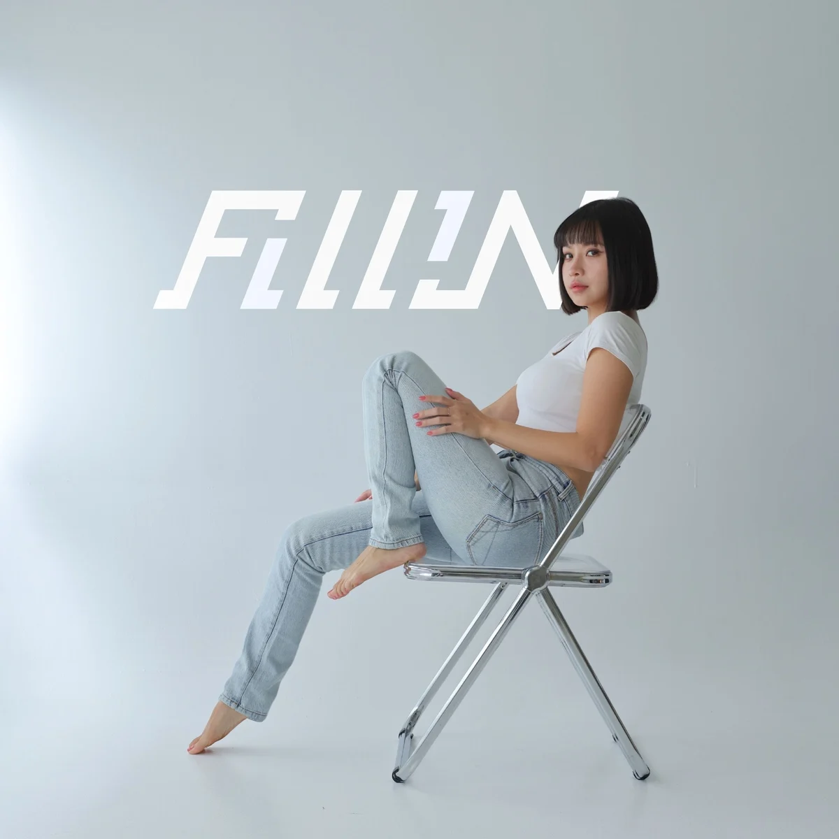 FilliN x Ecolindigo 修身長版永續單寧牛仔褲